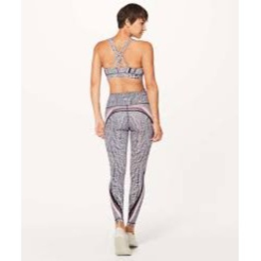Lululemon 4 Wunder Under Hi Rise Polychromatic 28" Athleisure Stretch Yoga Gym L